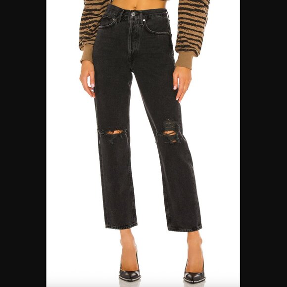 Agolde 90's Mid Rise Loose - Smokestack - Size 25 - Picture 1 of 16